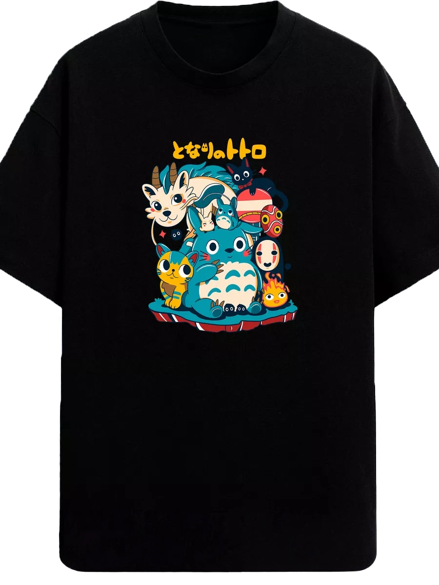 Anime T-shirt 100% My Neighbor Totoro