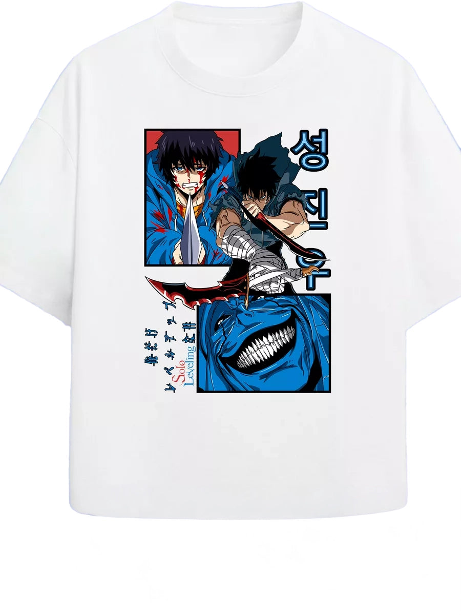 Anime T-shirt 100% COTTON Solo Leveling