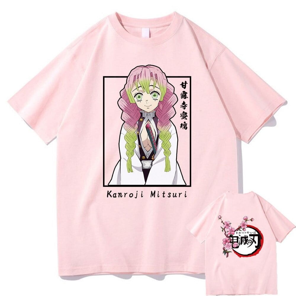 Anime 100% Cotton T-Shirt Demon Slayer Mitsuri