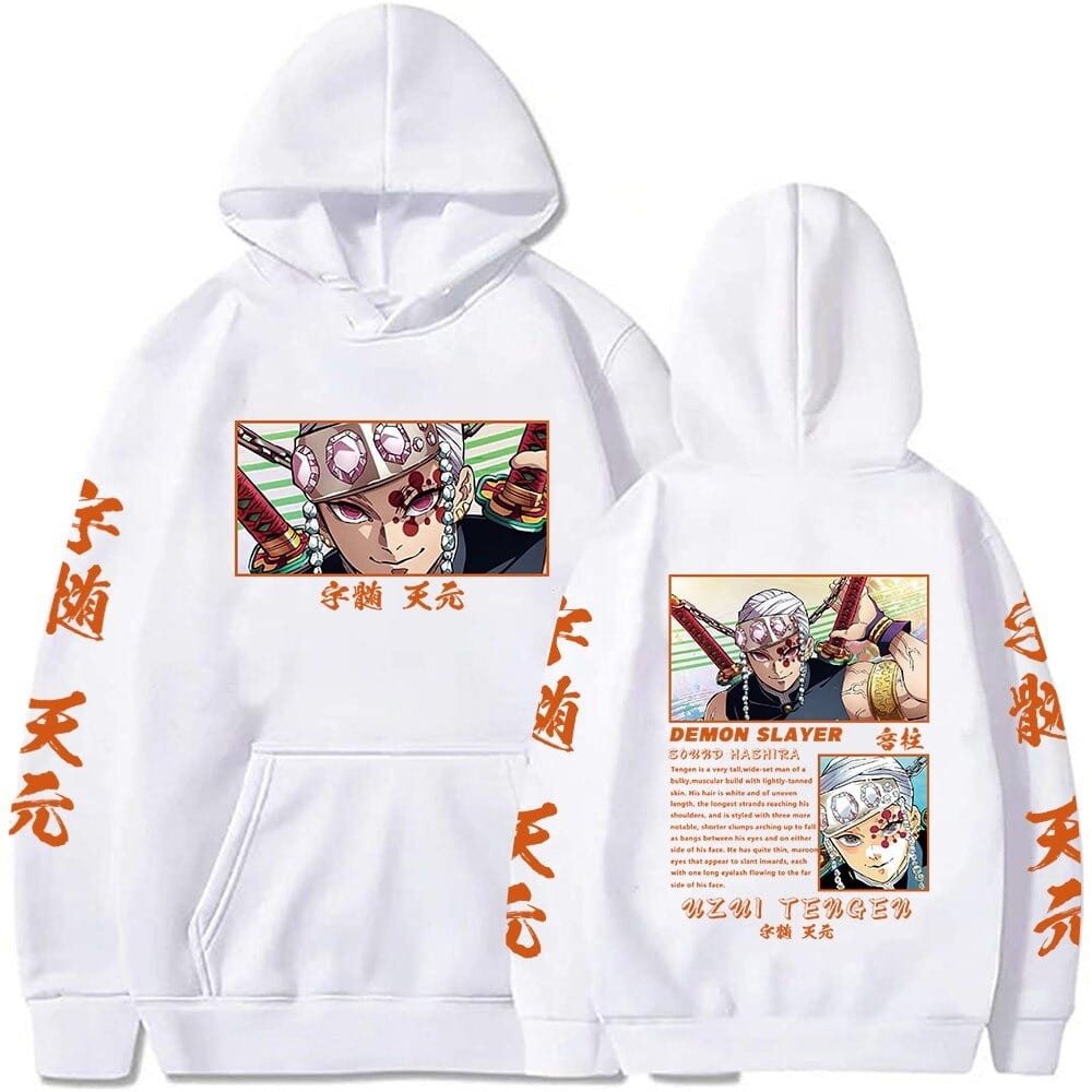 Bawełniana bluza z kapturem Demon Slayer Uzui Tengen