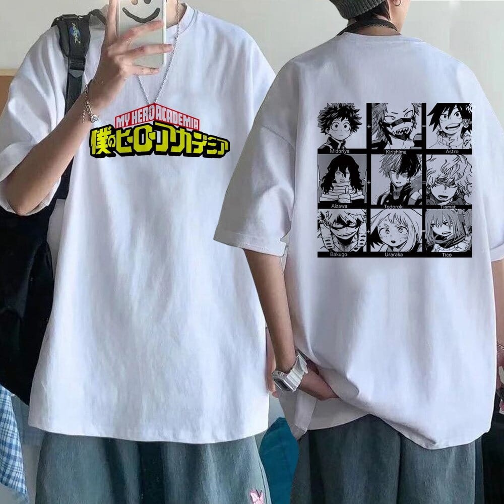 Koszulka T-shirt Anime 100% Bawełna My Hero Academia WZORY