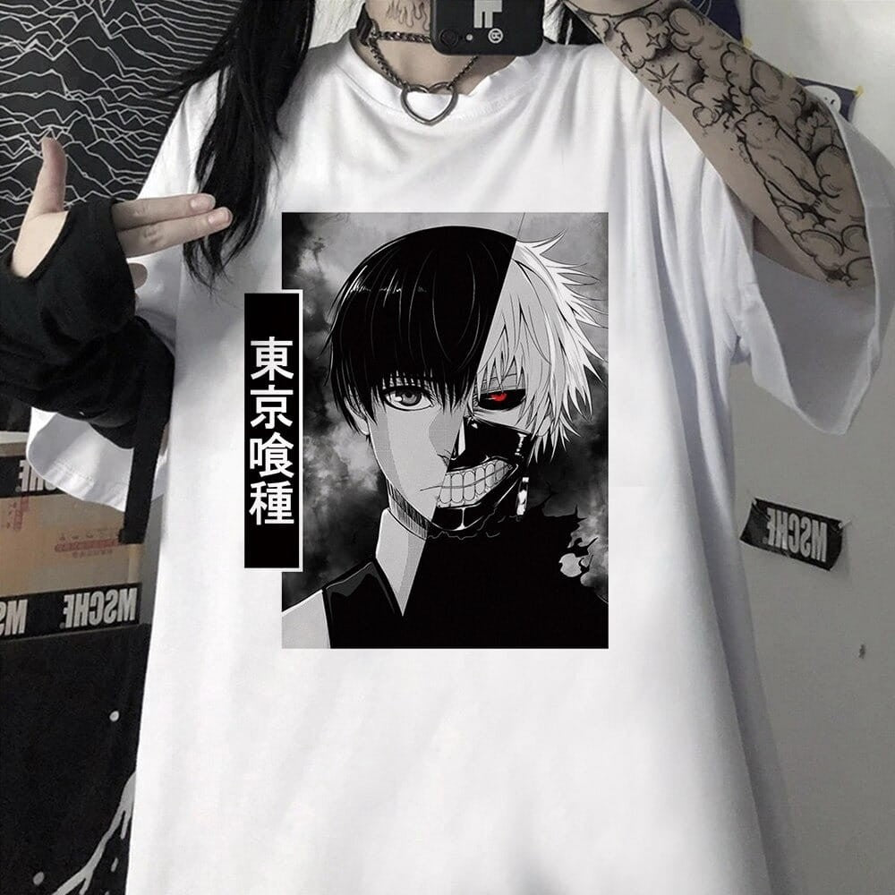 Anime 100% Cotton T-Shirt Tokyo Ghoul Designs