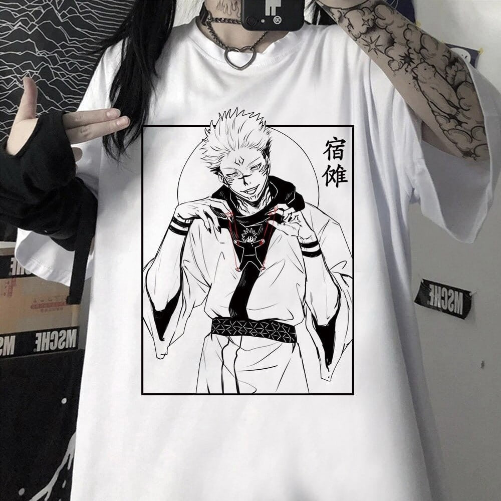Anime 100% Cotton T-Shirt Jujutsu Kaisen Designs