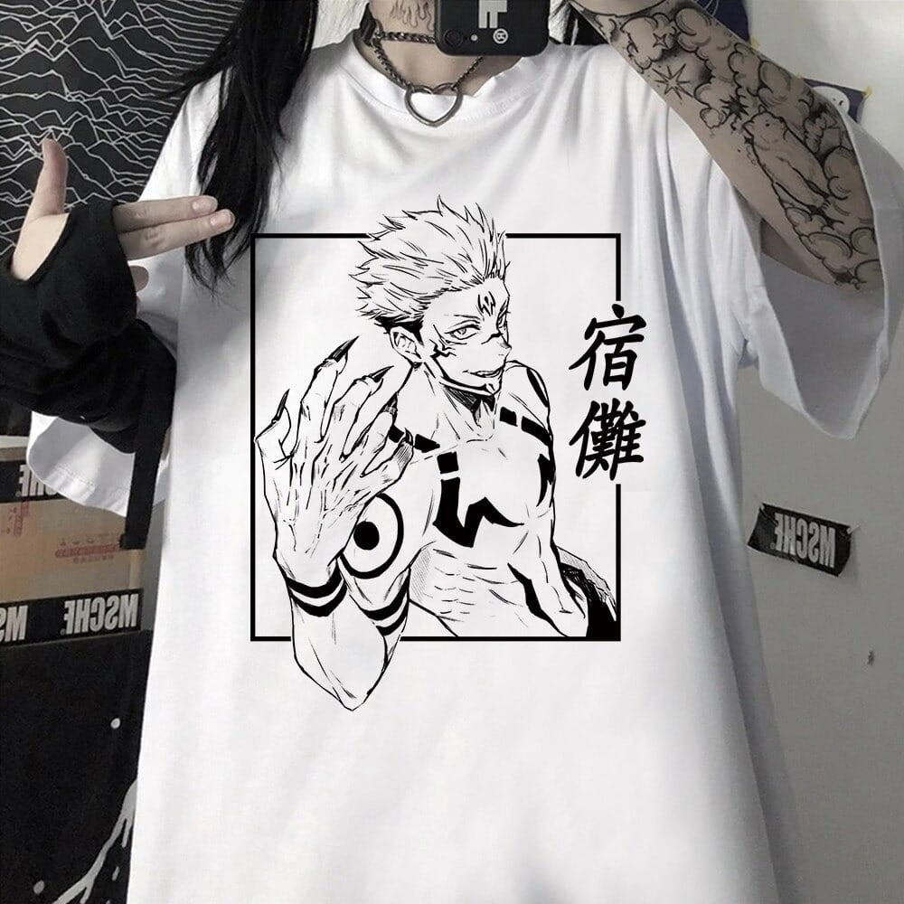 Anime 100% Cotton T-Shirt Jujutsu Kaisen Designs