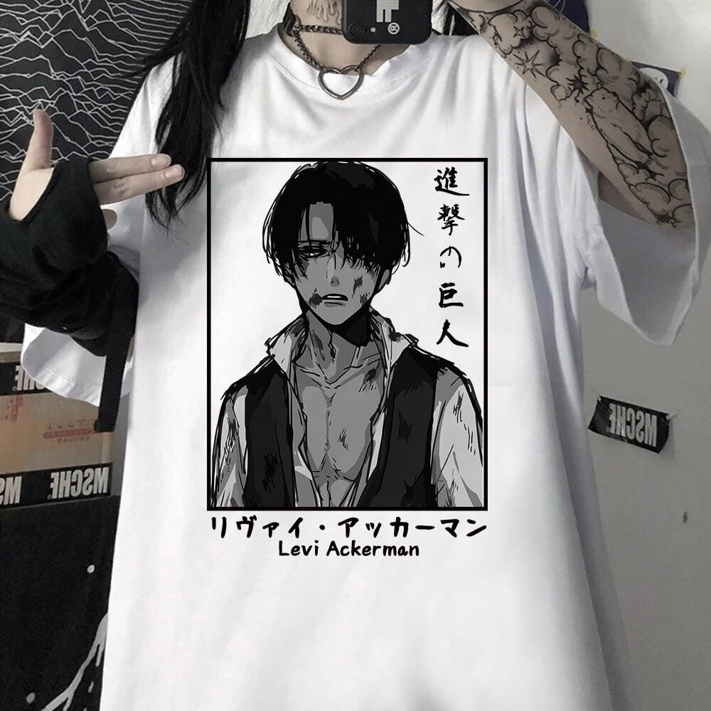 Anime 100% Cotton T-Shirt Attack on Titan Designs