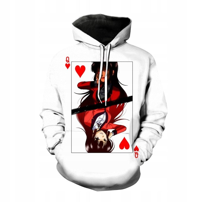 Anime 3D Print Hoodie Kakegurui