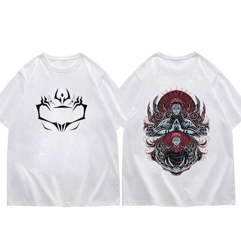 Anime 100% Cotton T-Shirt Jujutsu Kaisen Sukuna