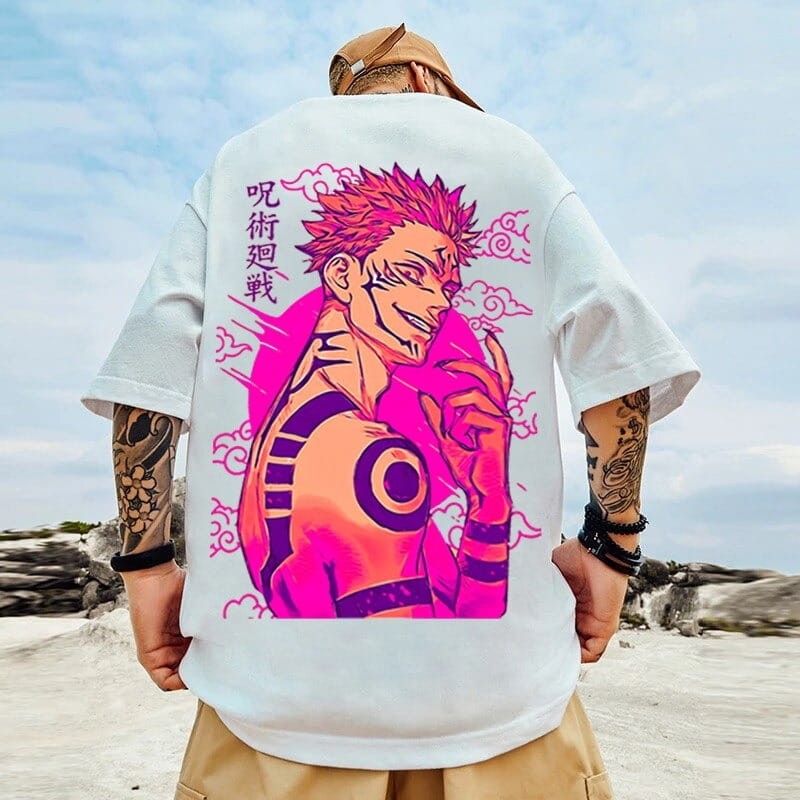 T-Shirt T-shirt Anime 100% Manga Jujutsu Kaisen postacie serii