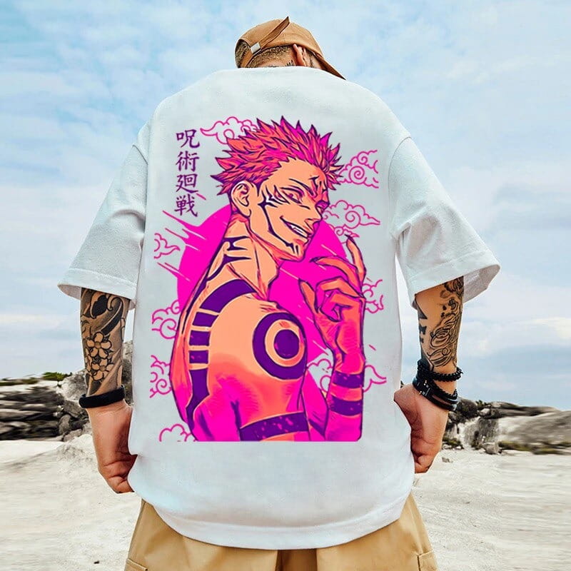 T-shirt T-shirt Anime 100% Manga Jujutsu Kaisen postacie serii