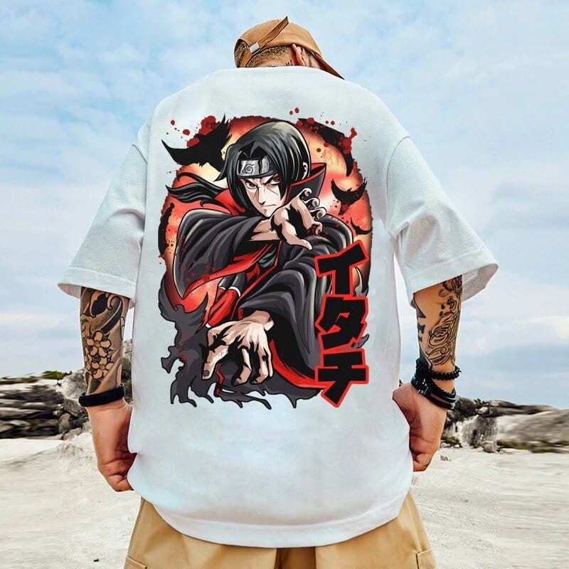 Anime 100% Cotton T-Shirt Naruto Shippuden Itachi Uchicha