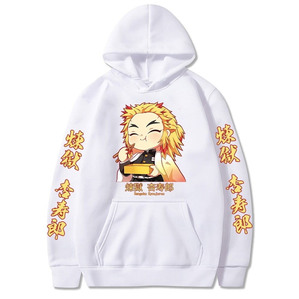 Anime Cotton Hoodie Demon Slayer Rengoku