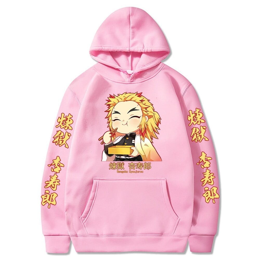 Anime Cotton Hoodie Demon Slayer Rengoku
