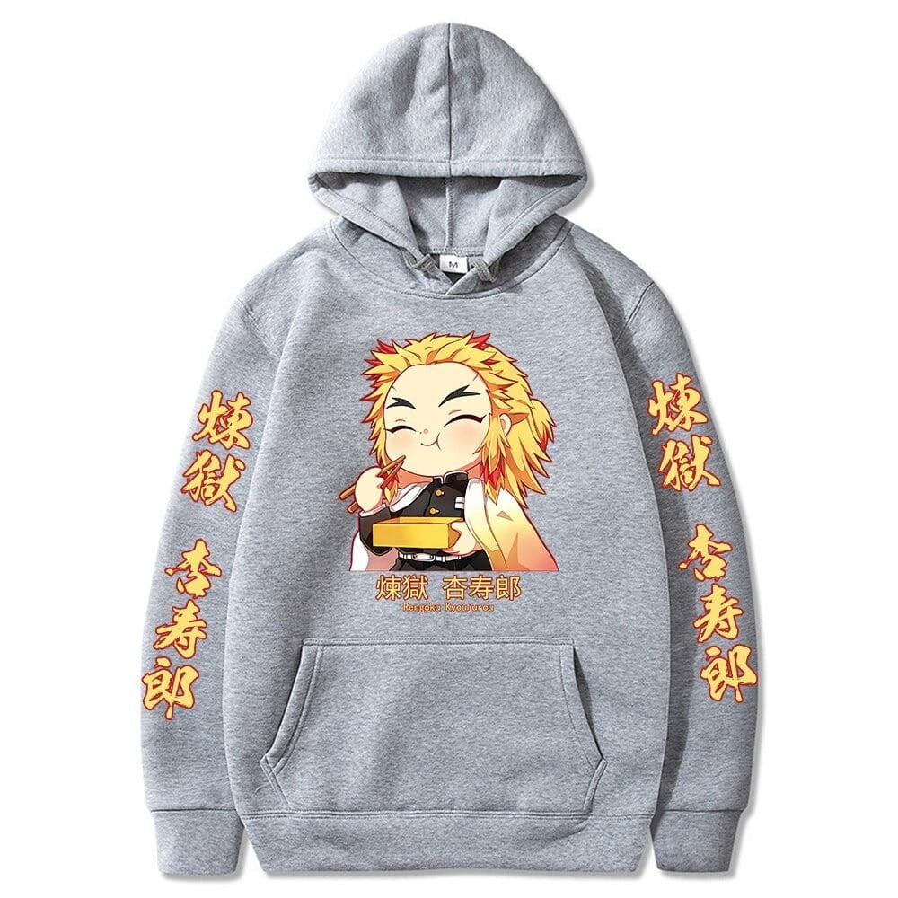 Anime Cotton Hoodie Demon Slayer Rengoku