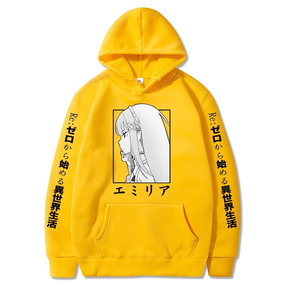 Anime Cotton Hoodie Re: Zero Emilia
