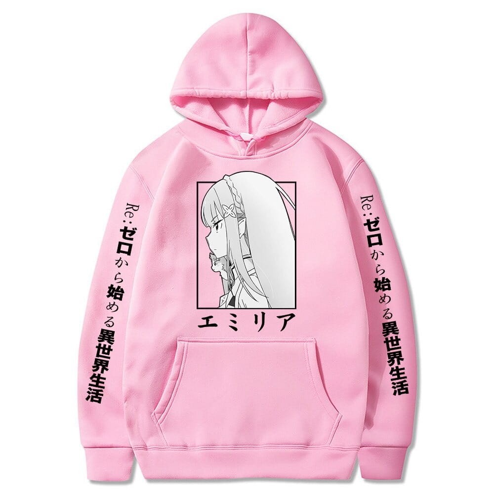 Anime Cotton Hoodie Re: Zero Emilia