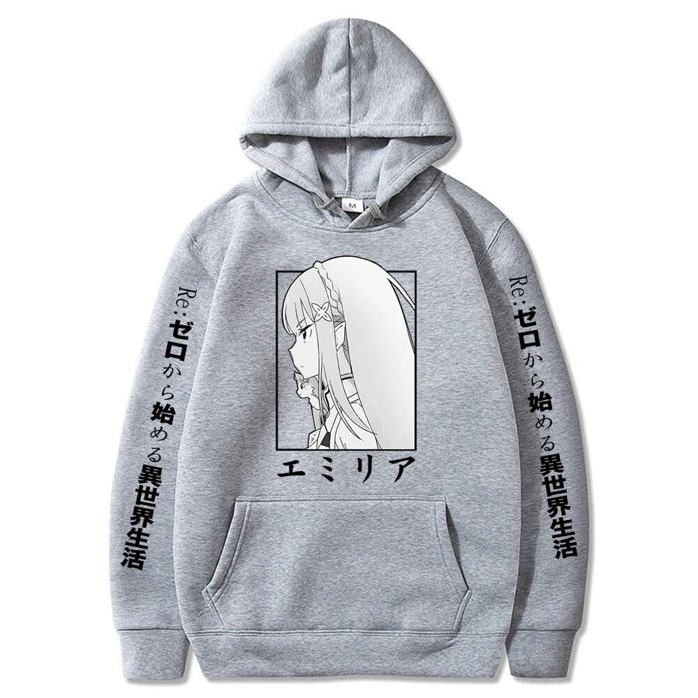 Anime Cotton Hoodie Re: Zero Emilia