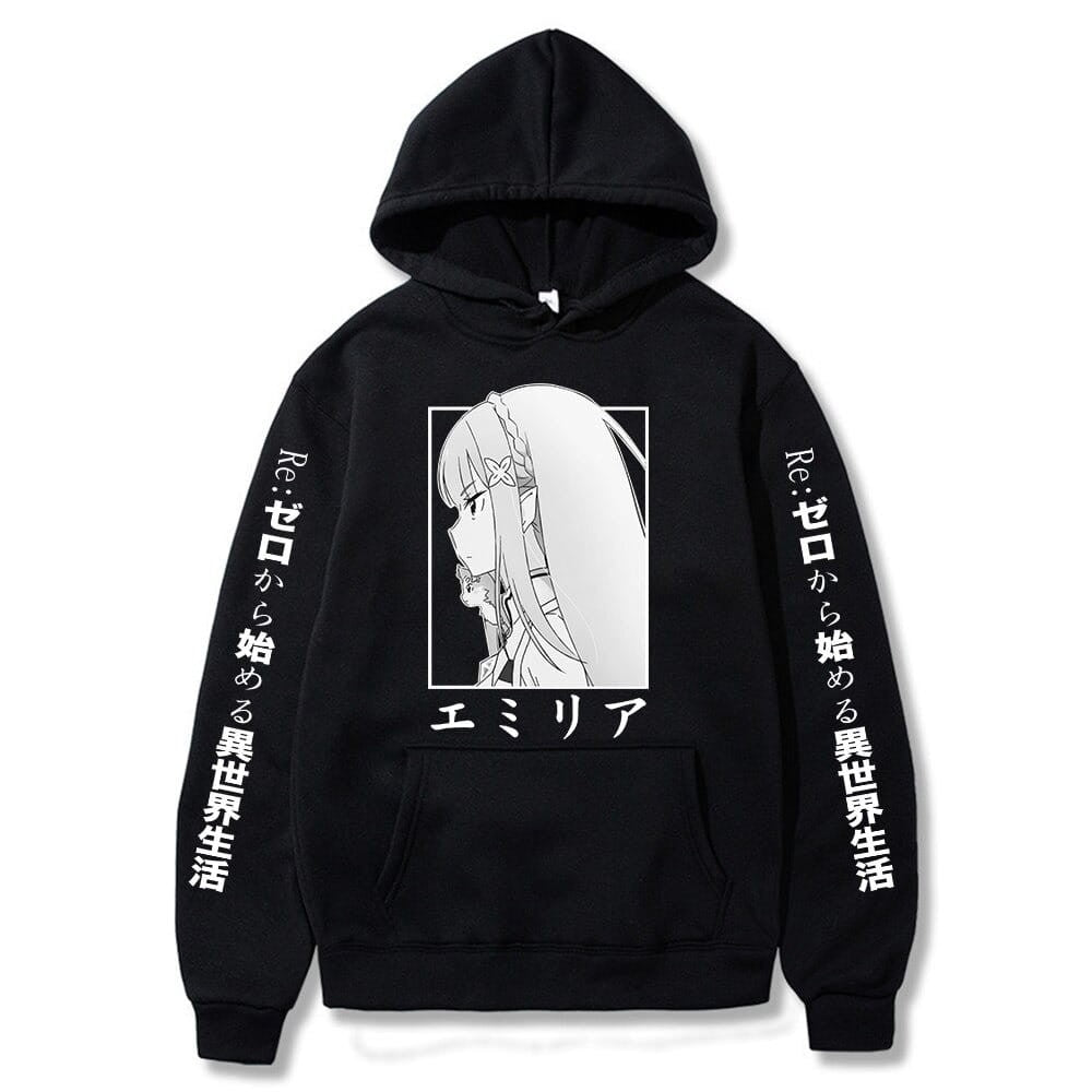 Anime Cotton Hoodie Re: Zero Emilia
