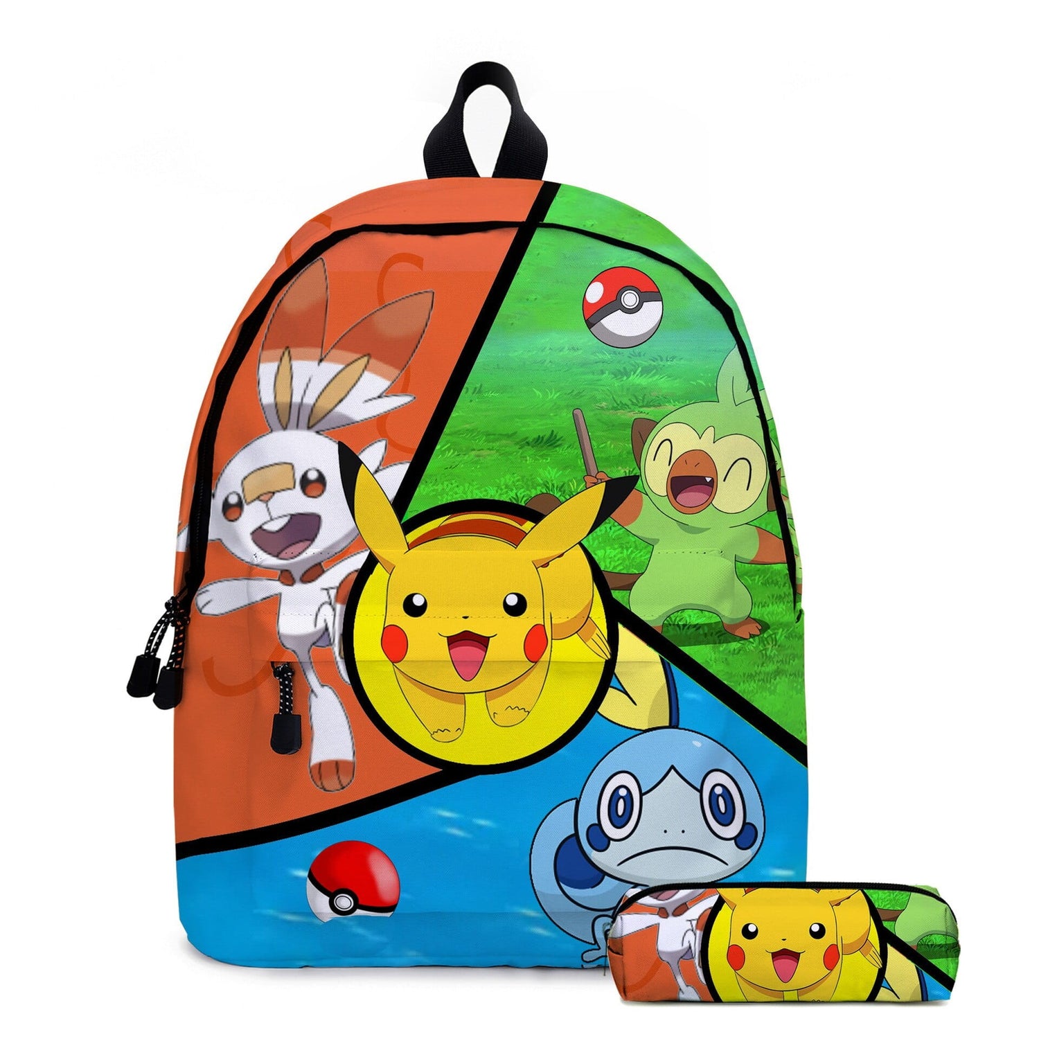 School Backpack z piórnikiem Anime Pokemon