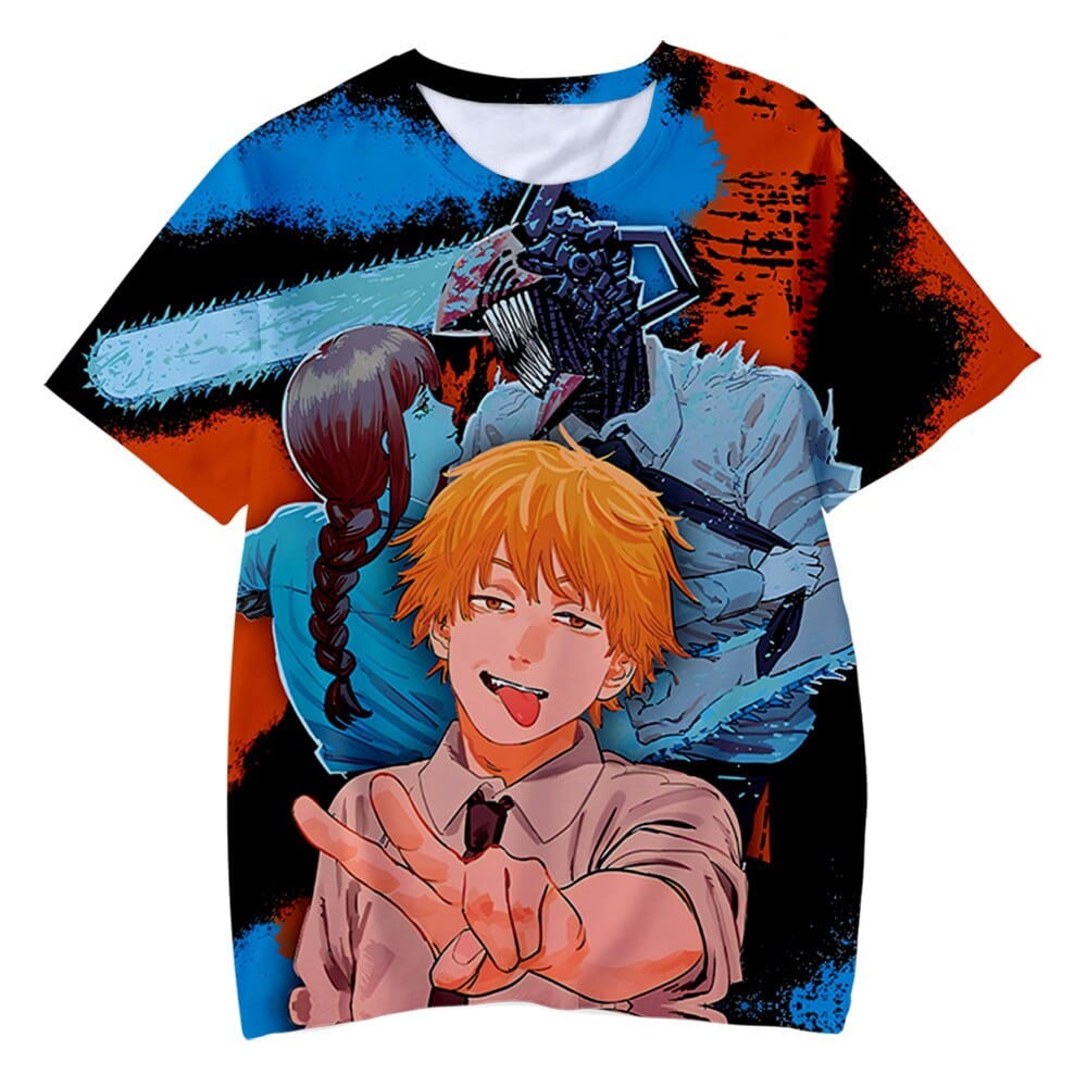 Anime 3D Full-Print T-Shirt Chainsaw Man