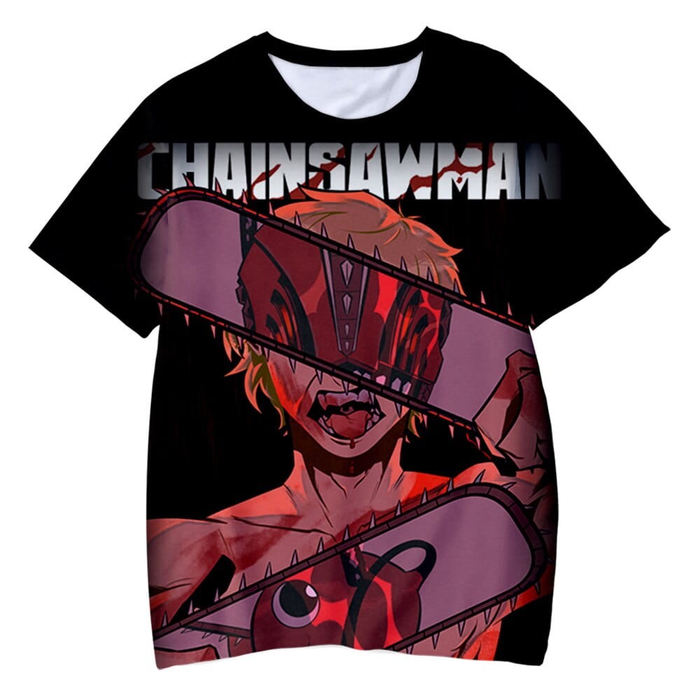 Anime 3D Full-Print T-Shirt Chainsaw Man