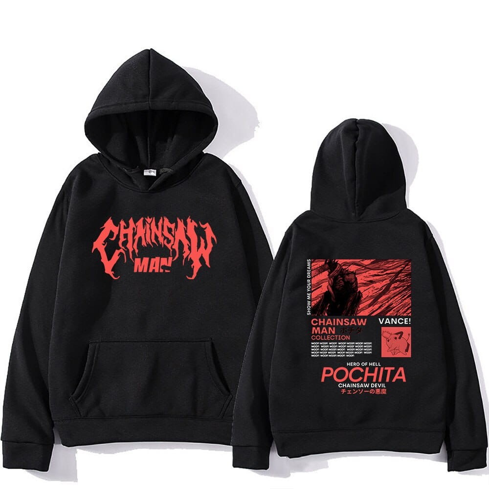 Cotton Hoodie anime Chainsaw Man Pochita Various Colors
