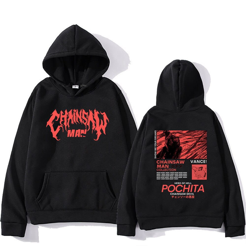 Cotton Hoodie anime Chainsaw Man Pochita Various Colors