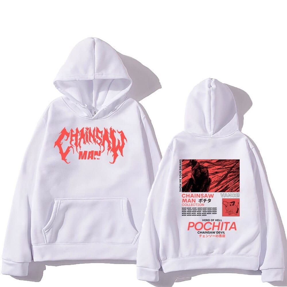 Cotton Hoodie anime Chainsaw Man Pochita Various Colors