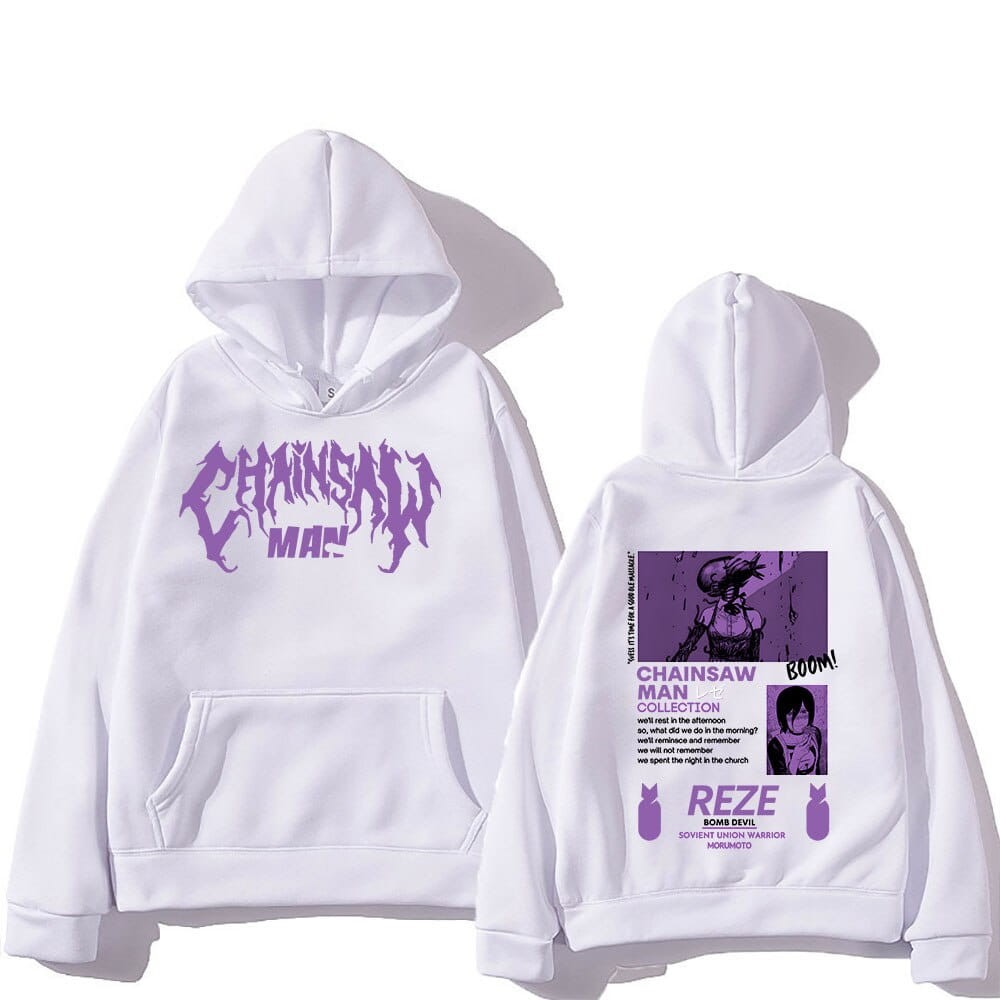 Cotton Hoodie anime Chainsaw Man Reze Various Colors
