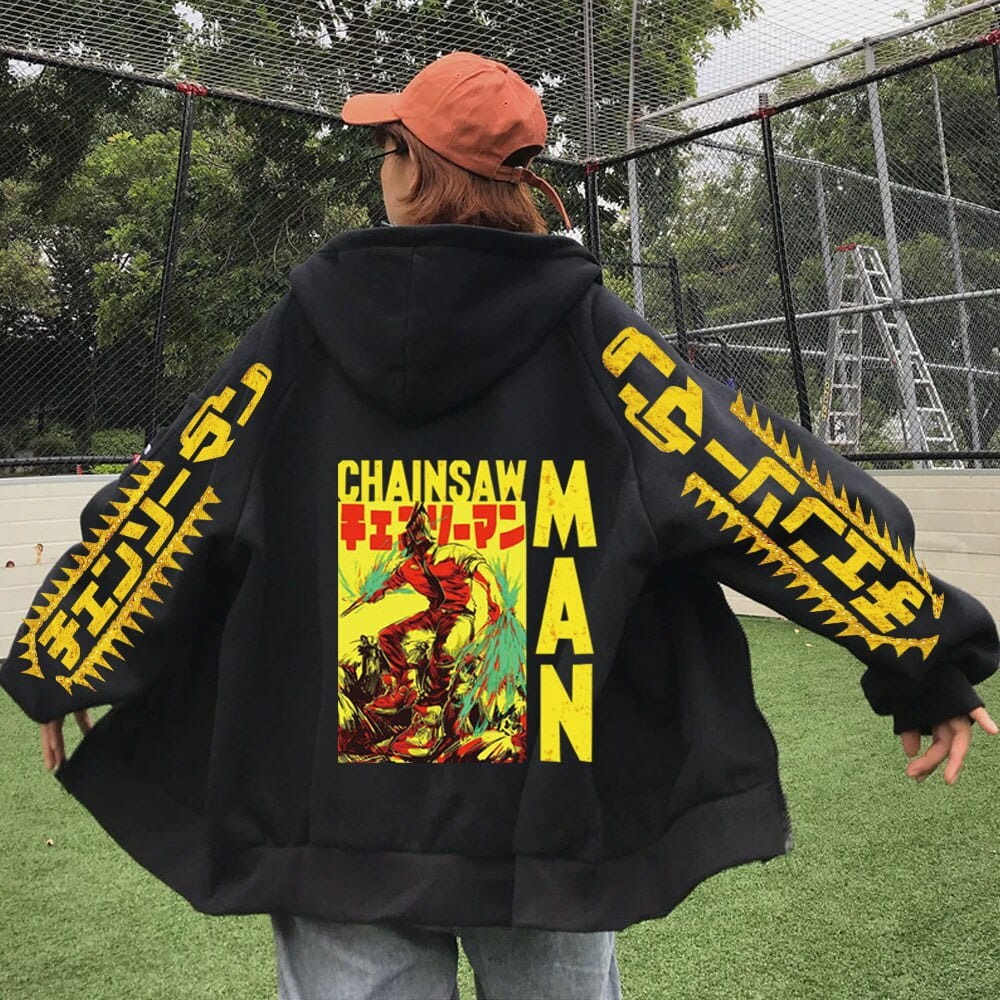 Chainsaw Man Multiple Colors Anime Cotton Hoodie