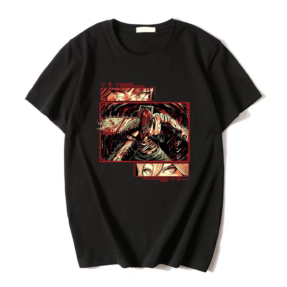 Chainsaw Man Various Colors 100% Cotton Anime T-Shirt