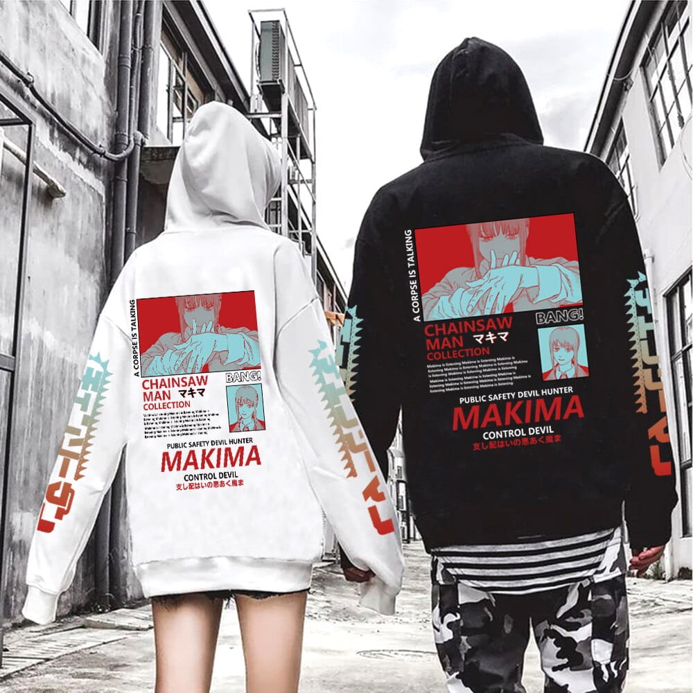 Cotton Hoodie anime Chainsaw Man Makima Various Colors