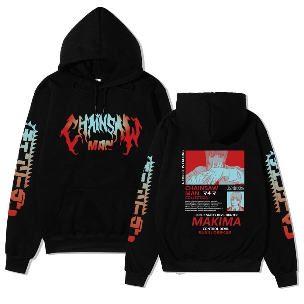 Cotton Hoodie anime Chainsaw Man Makima Various Colors