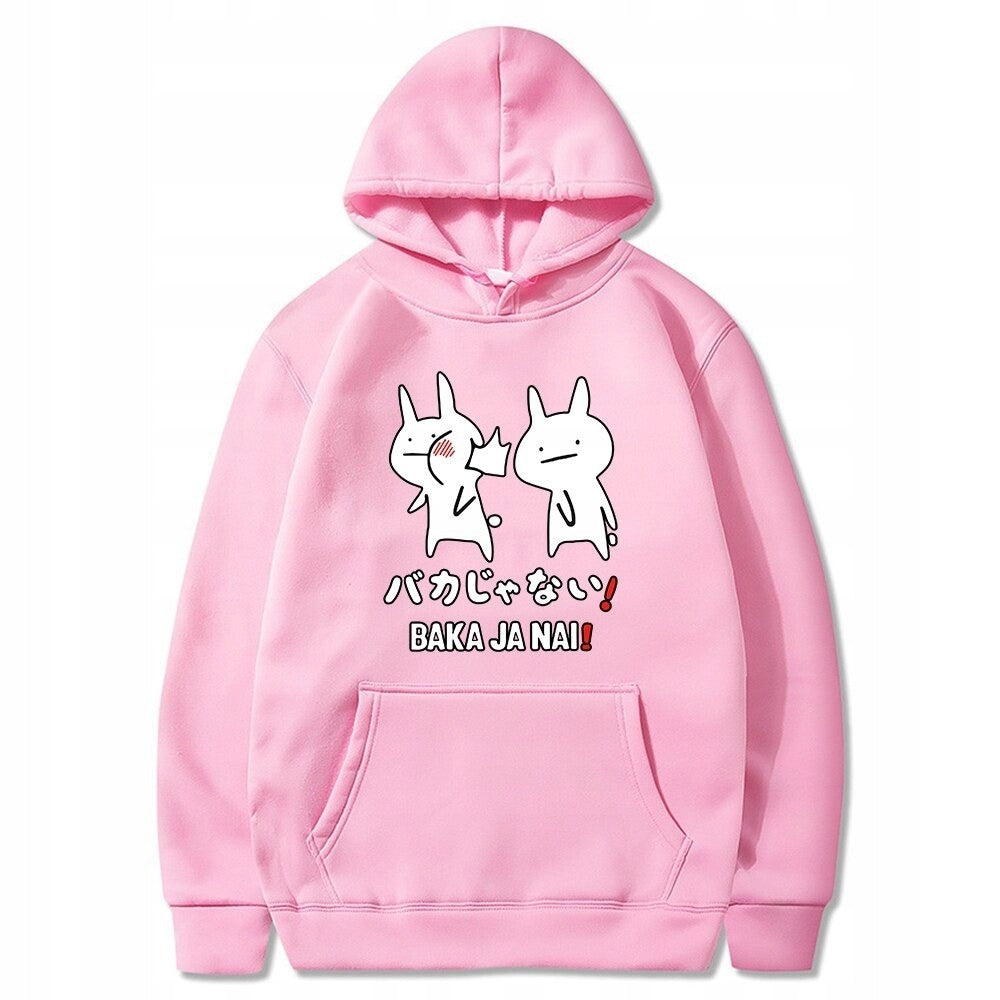 Anime Cotton Hoodie Baka Rabbits