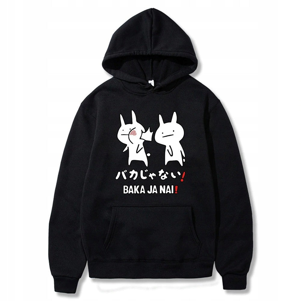 Anime Cotton Hoodie Baka Rabbits
