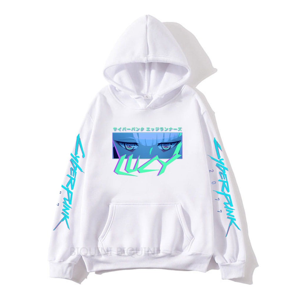 Cotton Hoodie anime Cyberpunk 2077 Lucy Colors
