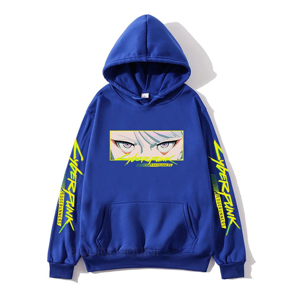 Cotton Hoodie anime Cyberpunk 2077 Lucy Eyes Colors