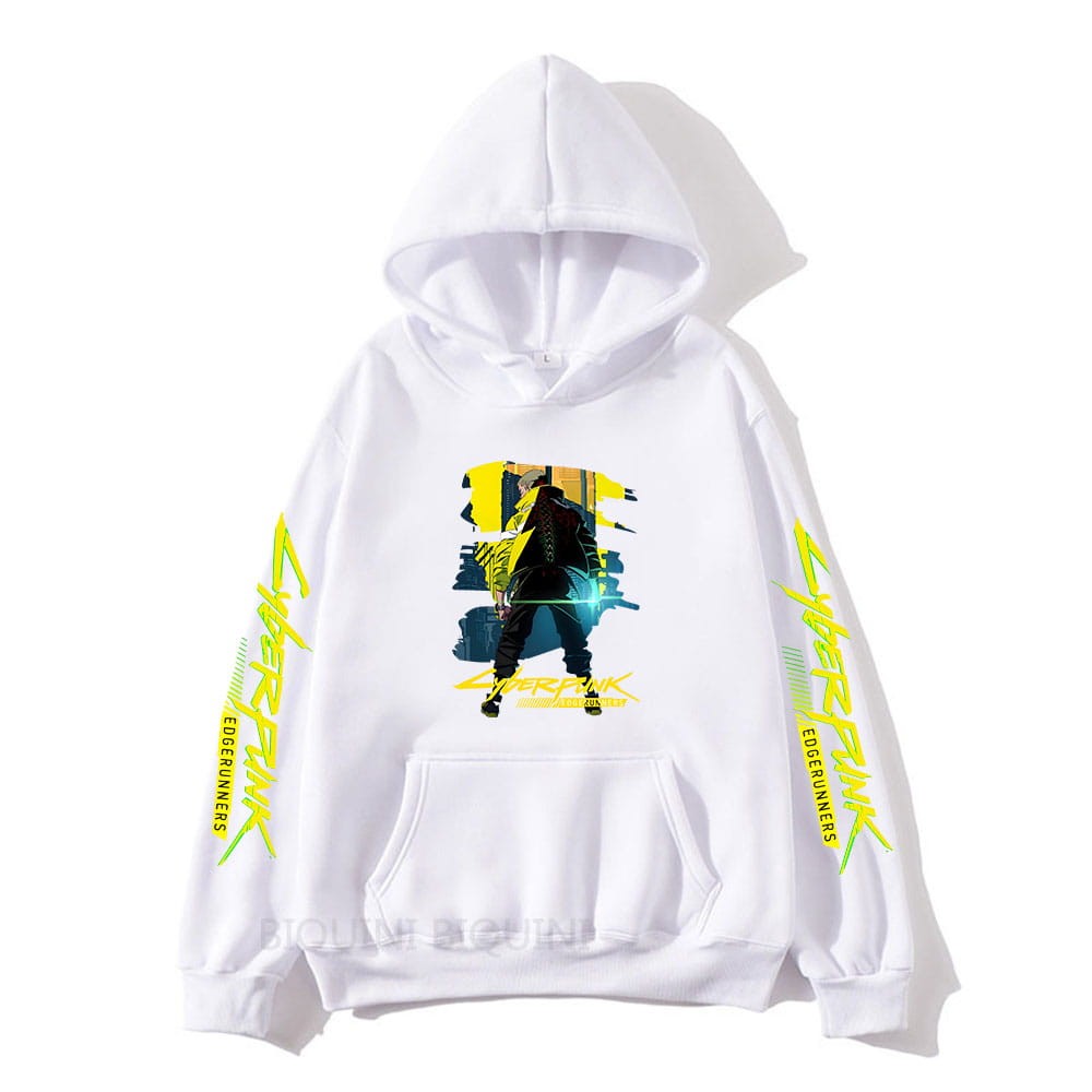 Cotton Hoodie anime Cyberpunk 2077 David Martinez Colors
