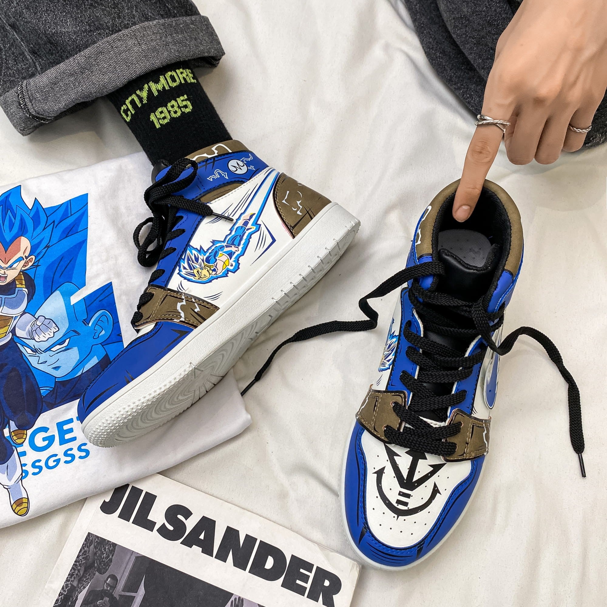 Anime High-Top Sports Sneakers Dragon Ball Vegeta