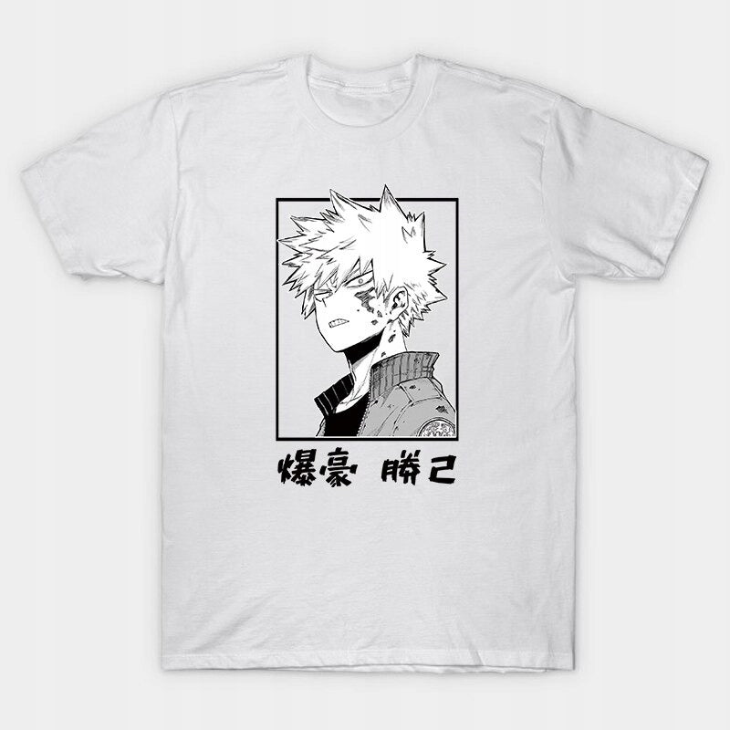 Koszulka 100% Bawełna Anime My Hero Academia - Katsuki Bakugo