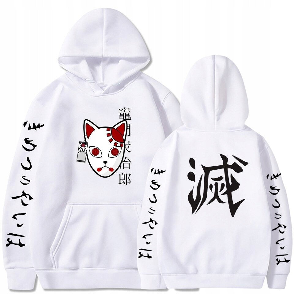 Bluza bawełniana z kapturem Demon Slayer Anime