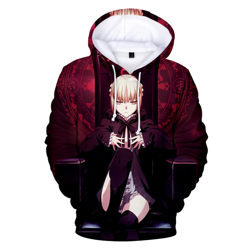 3D Print Hoodie Fate Stay Night