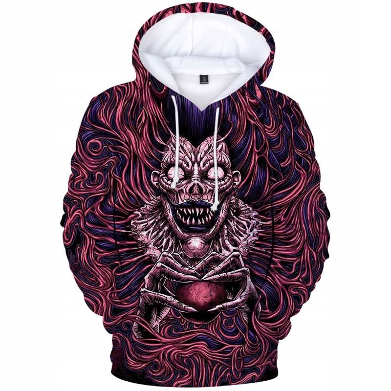 3D Print Hoodie Death Note Shinigami
