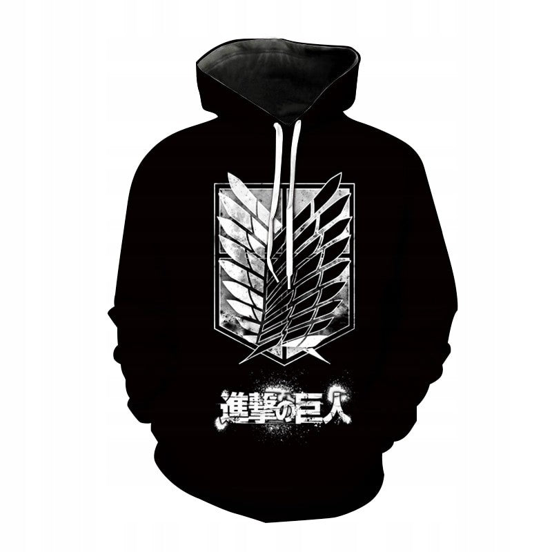 Attack on Titan Anime 3D Print Hoodie