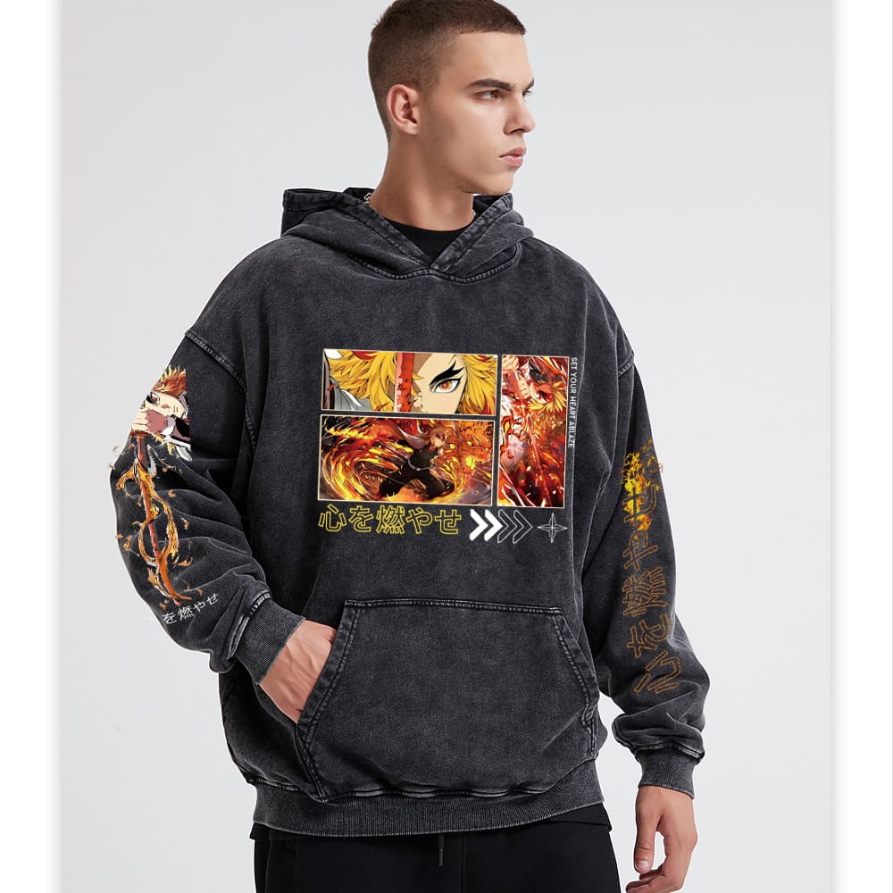 Demon Slayer 100% Cotton Anime Hoodie