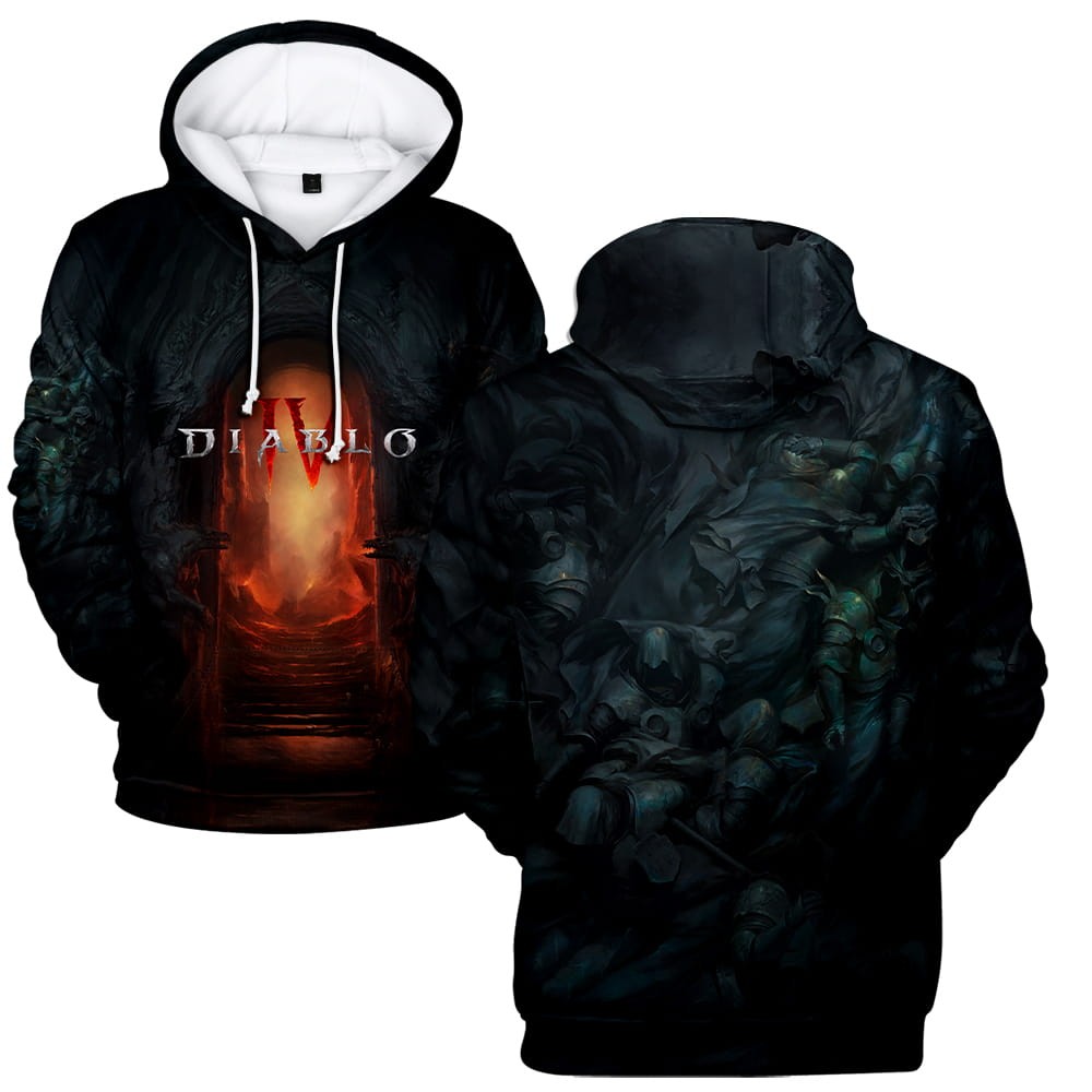 Diablo IV Anime 3D Print Hoodie