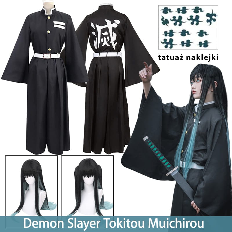 Cosplay Tokitou Muichirou Set Demon Slayer