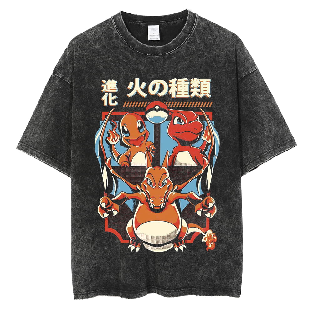 Anime POKEMON 100% T-shirt