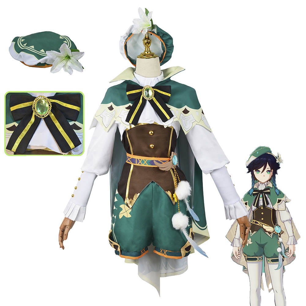 Cosplay Costume Venti Set Genshin Impact Halloween