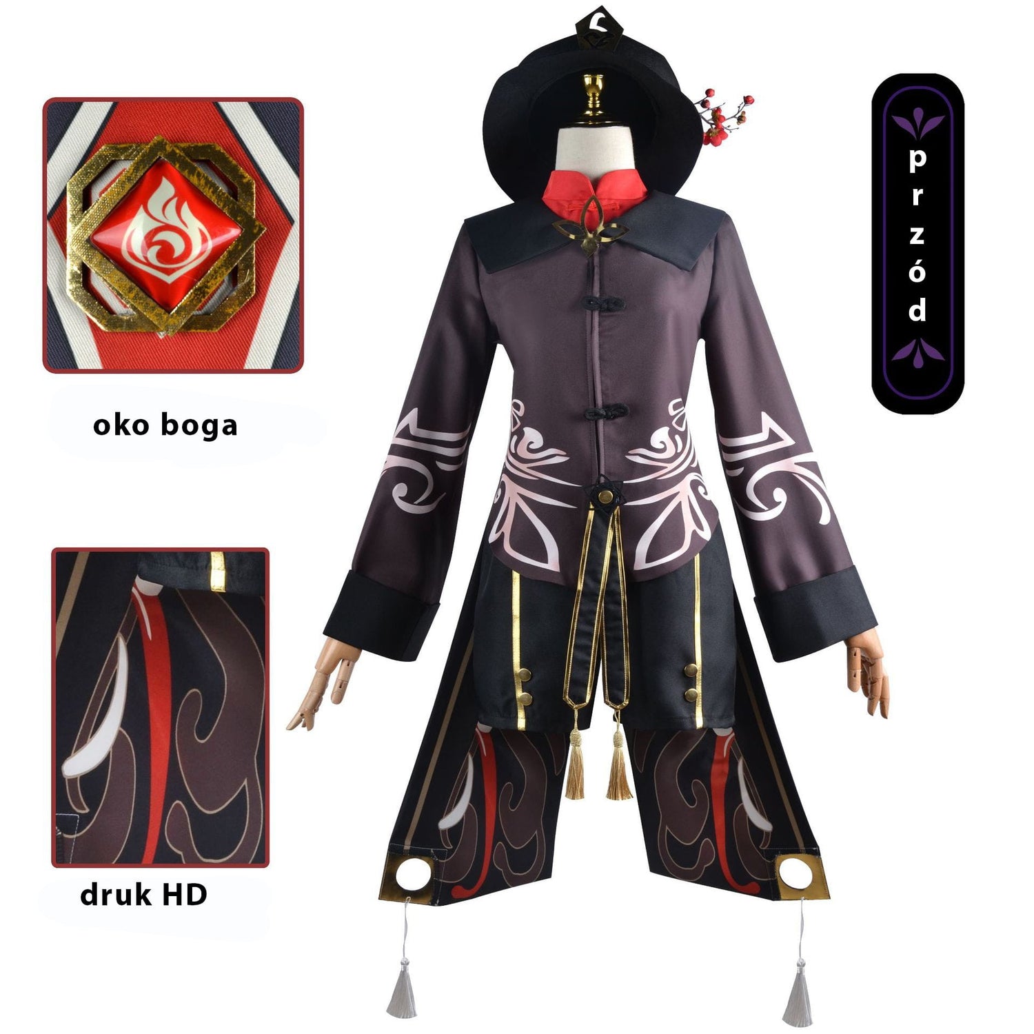 Cosplay Costume Hu Tao Set Genshin Impact Halloween