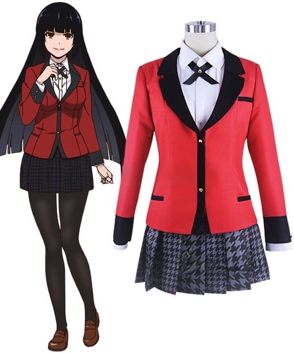 Anime Cosplay Costume Kakegurui - Jabami Yumeko